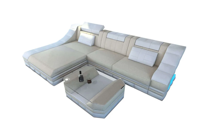 Stoff Ecksofa Turino L-Form