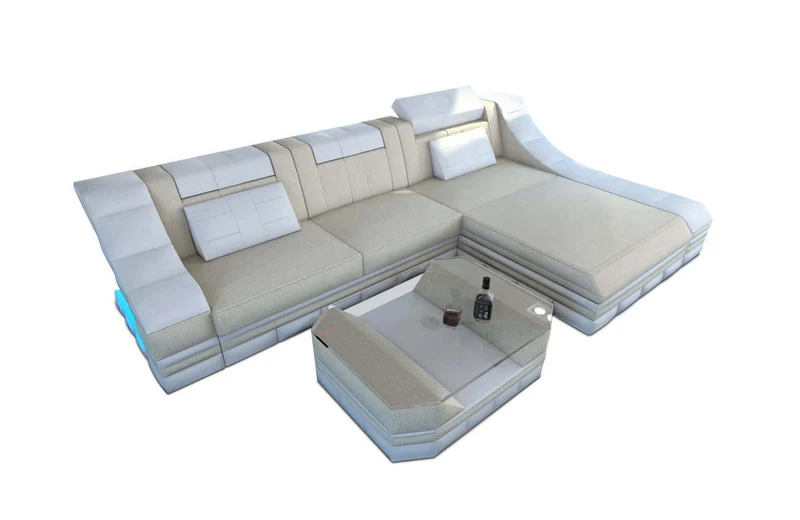 Stoff Ecksofa Turino L-Form