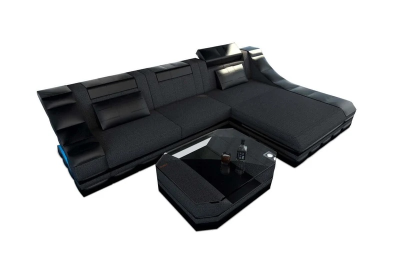 Stoff Ecksofa Turino L-Form