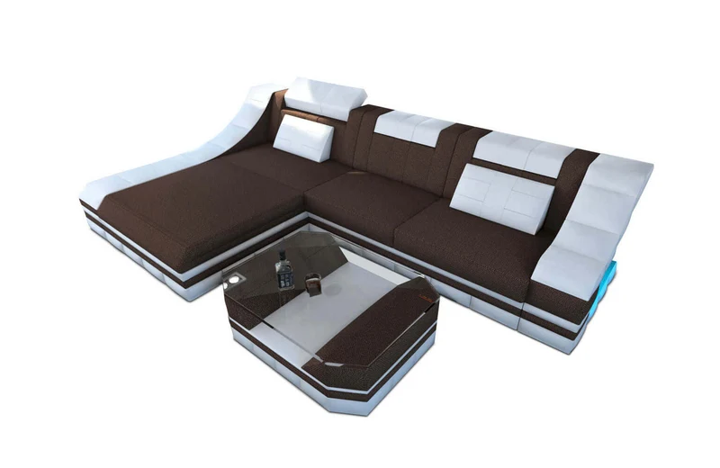 Stoff Ecksofa Turino L-Form