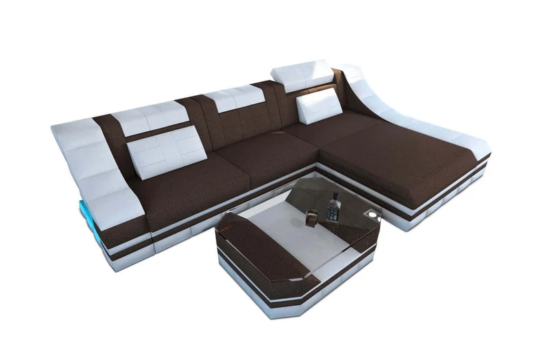 Stoff Ecksofa Turino L-Form