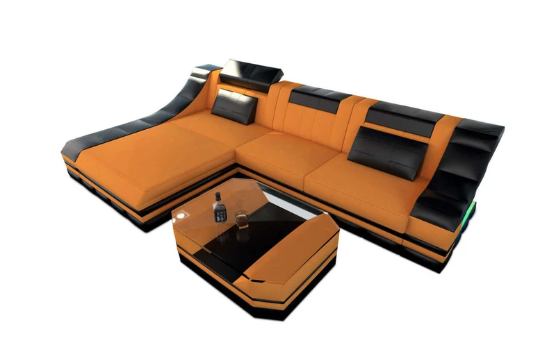 Stoff Ecksofa Turino L-Form