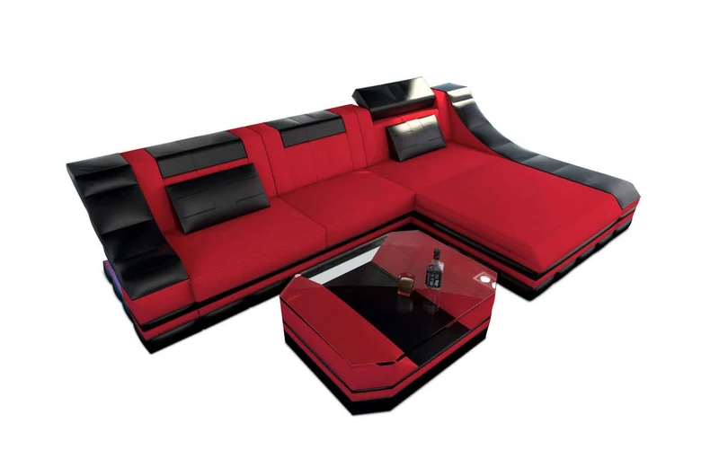 Stoff Ecksofa Turino L-Form
