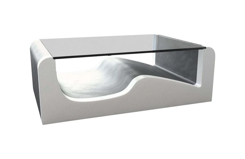 Couchtisch Wave in Leder
