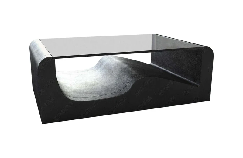 Couchtisch Wave in Leder