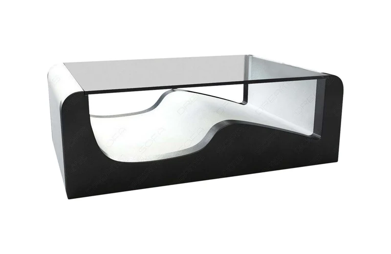 Couchtisch Wave in Leder