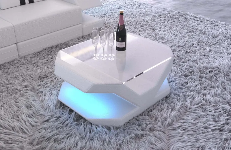 Couchtisch Venedig Eleganz in Leder
