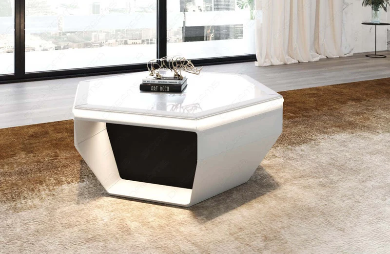 Couchtisch Toscano in Leder