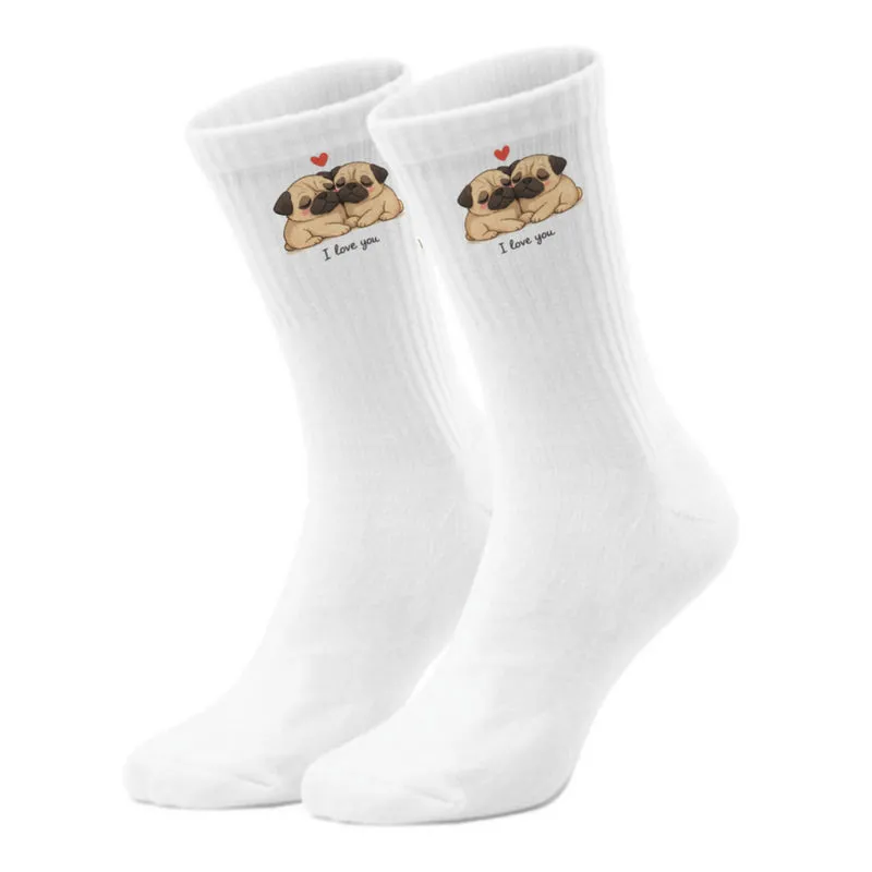 epicsocks Tierliebe Mops Socken in 37-41 im Paar