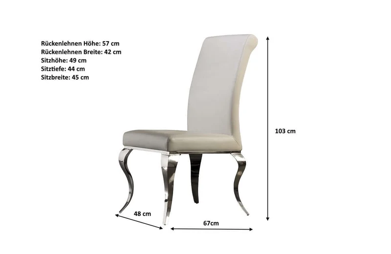 Esszimmerstuhl Barroque Schwarz – Modern & Elegant