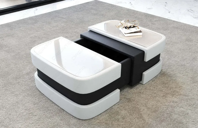 Couchtisch Elegante Modell Lederoptik