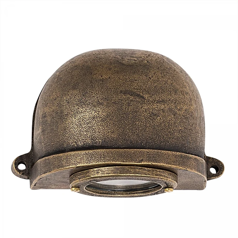 Casa Padrino Jugendstil Hofleuchte 11 x 7 x H. 9 cm - Bronze - Nostalgische Wetterfeste Außenleuchte