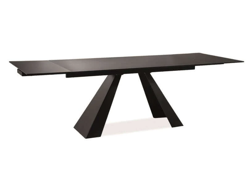 Esstisch Salvadore Mattschwarz 160 cm