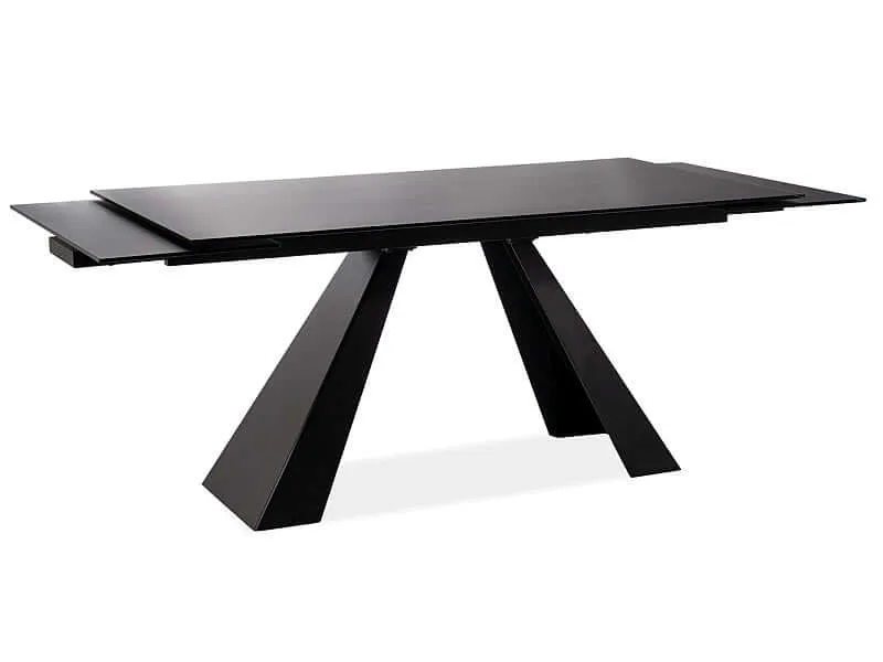 Esstisch Salvadore Mattschwarz 160 cm