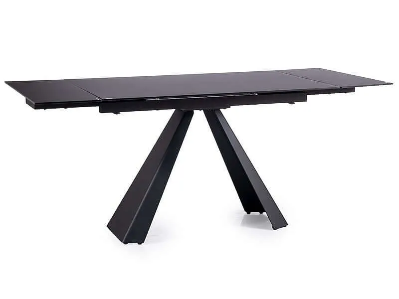 Esstisch Salvadore Mattschwarz 120 cm