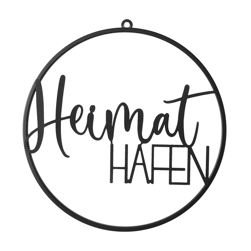 Dekohänger Heimathafen Schwarz
