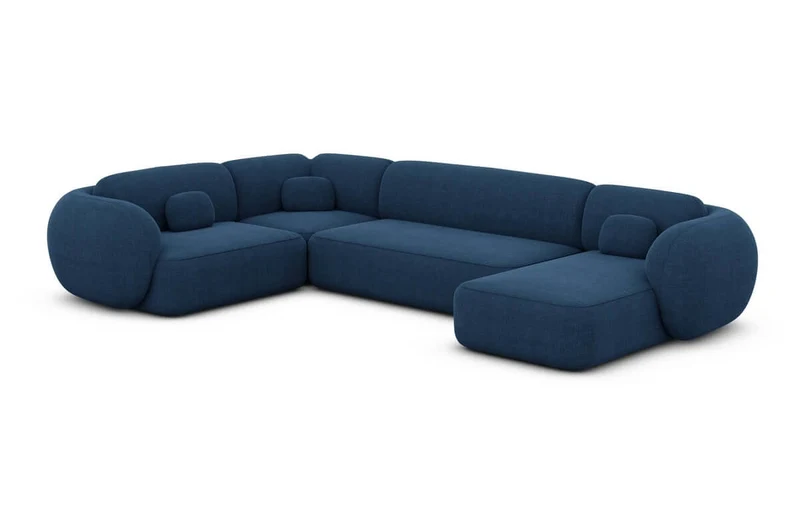 Wohnlandschaft Altea U-Form aus Stoff