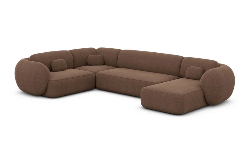 Wohnlandschaft Altea U-Form aus Stoff
