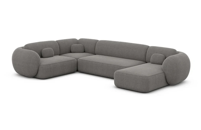 Wohnlandschaft Altea U-Form aus Stoff