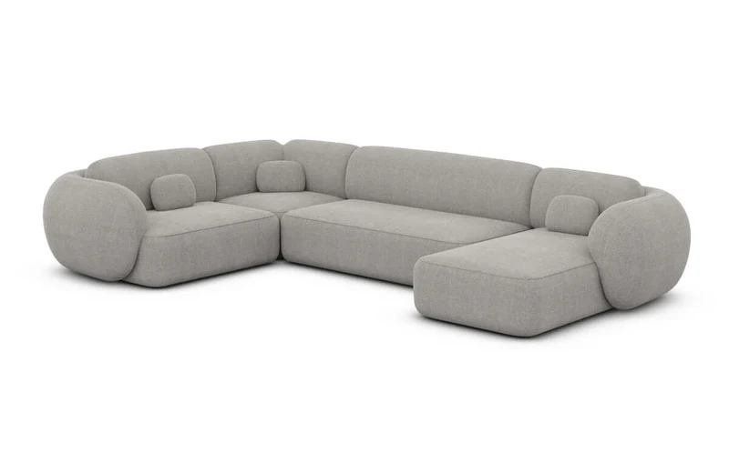 Wohnlandschaft Altea U-Form aus Stoff