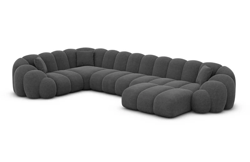 Stoff Wohnlandschaft Rajada U-Form