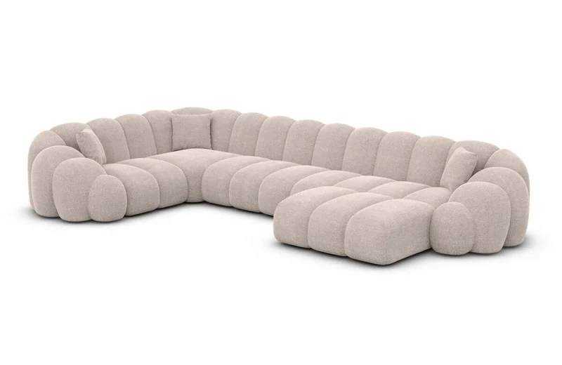 Stoff Wohnlandschaft Rajada U-Form