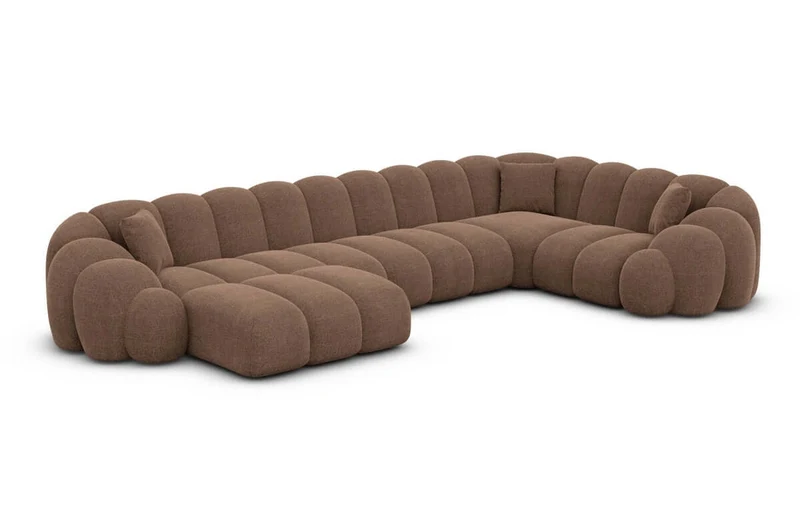 Stoff Wohnlandschaft Rajada U-Form