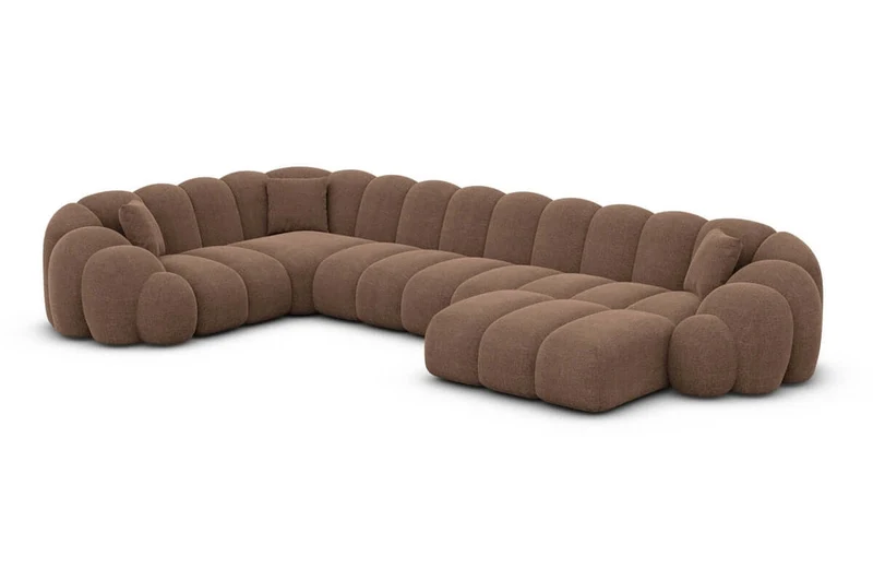 Stoff Wohnlandschaft Rajada U-Form