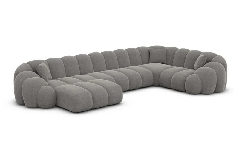 Stoff Wohnlandschaft Rajada U-Form
