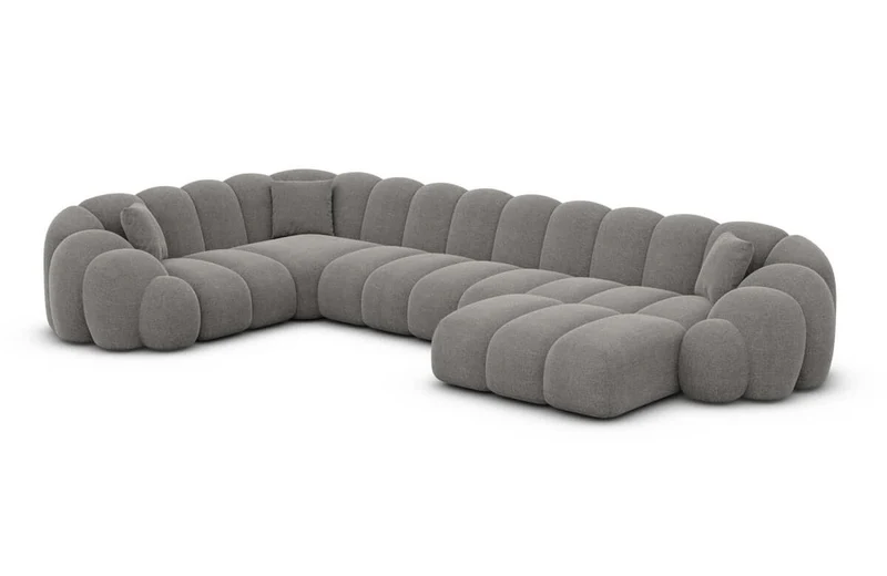 Stoff Wohnlandschaft Rajada U-Form