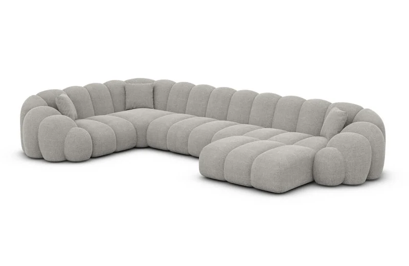 Stoff Wohnlandschaft Rajada U-Form