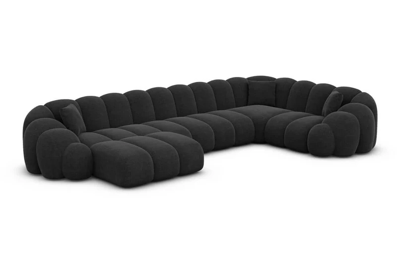 Stoff Wohnlandschaft Rajada U-Form