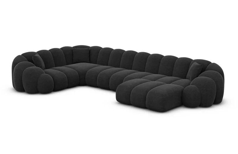 Stoff Wohnlandschaft Rajada U-Form