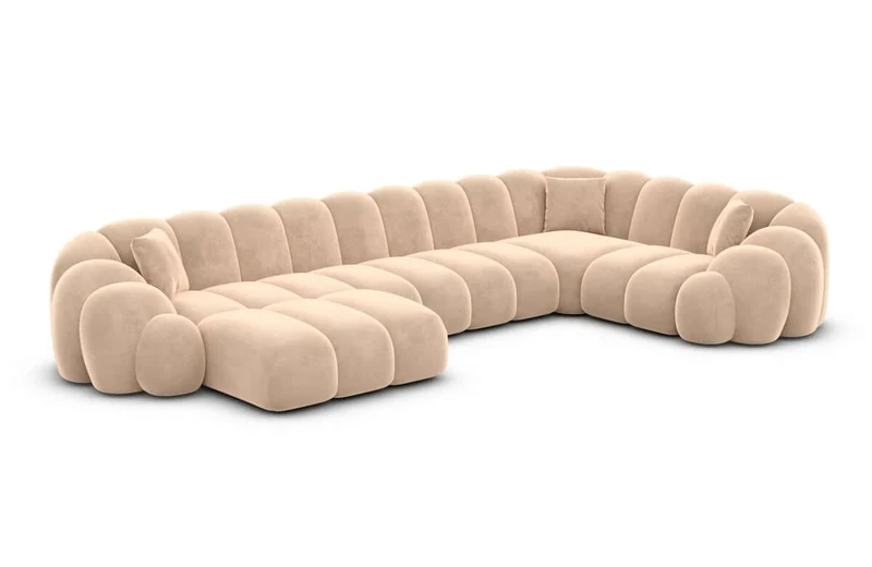 Stoff Wohnlandschaft Rajada U-Form