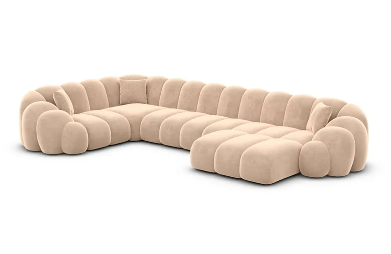 Stoff Wohnlandschaft Rajada U-Form