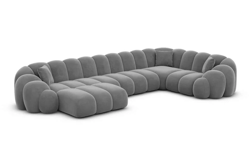 Stoff Wohnlandschaft Rajada U-Form
