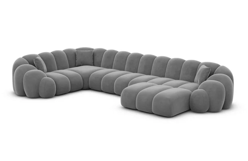 Stoff Wohnlandschaft Rajada U-Form