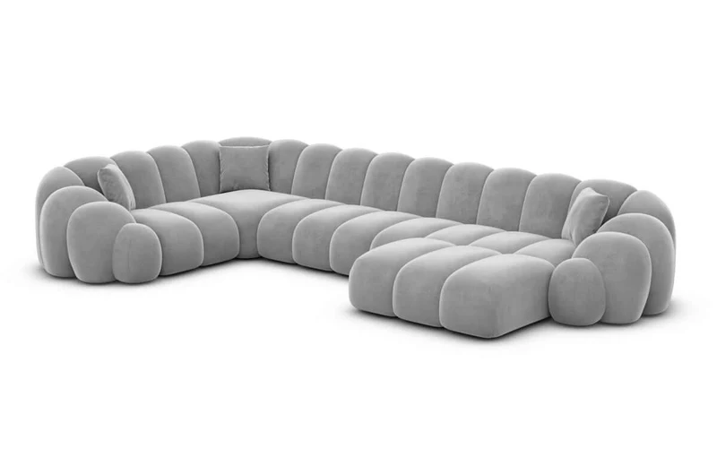 Stoff Wohnlandschaft Rajada U-Form