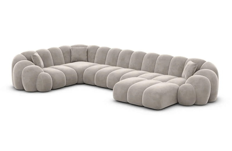 Stoff Wohnlandschaft Rajada U-Form