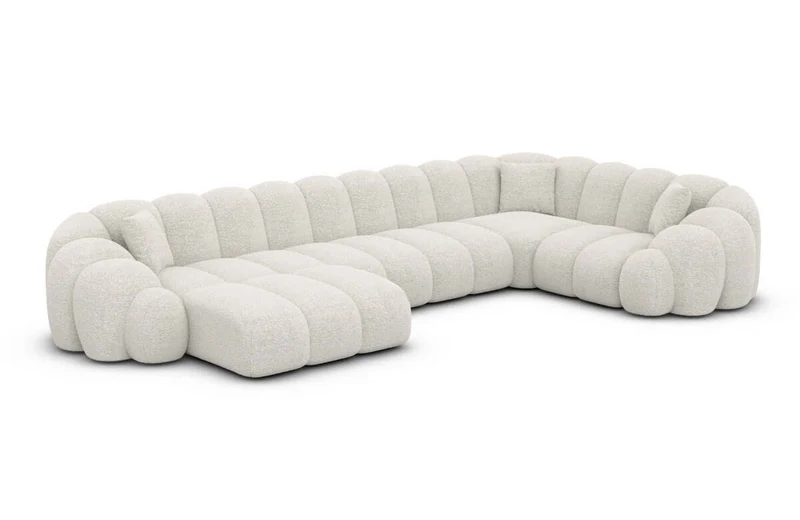 Stoff Wohnlandschaft Rajada U-Form
