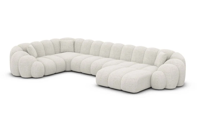 Stoff Wohnlandschaft Rajada U-Form