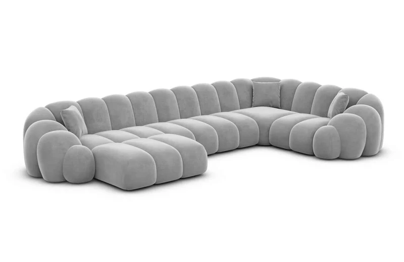 Stoff Wohnlandschaft Rajada U-Form