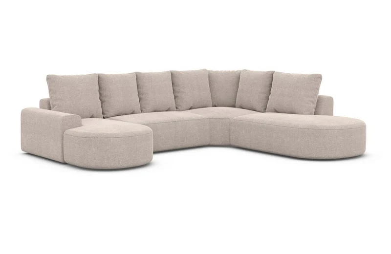 Wohnlandschaft Gomera Lounge U-Form aus Stoff