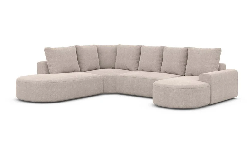 Wohnlandschaft Gomera Lounge U-Form aus Stoff