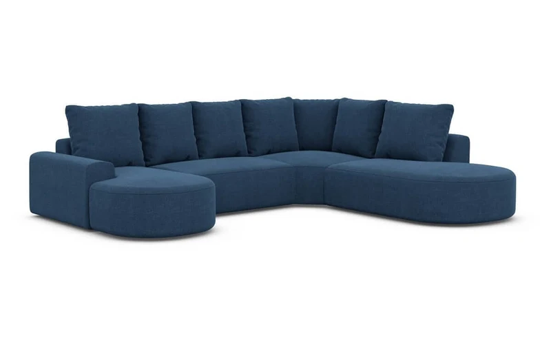 Wohnlandschaft Gomera Lounge U-Form aus Stoff