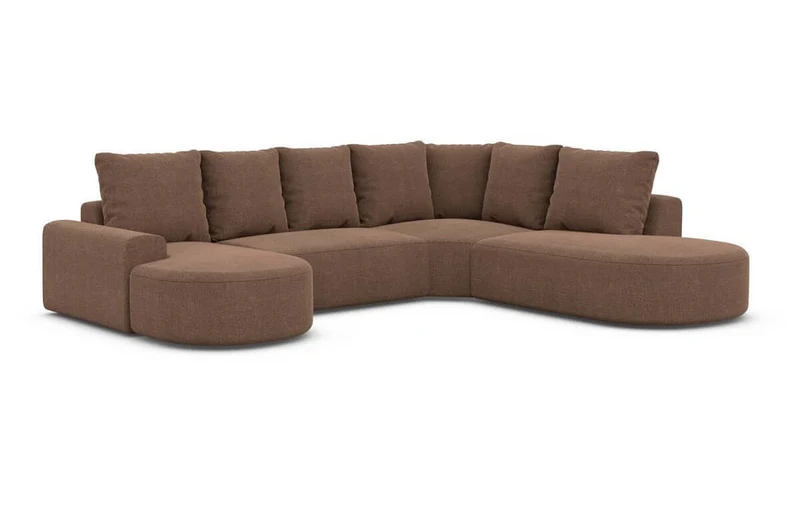 Wohnlandschaft Gomera Lounge U-Form aus Stoff