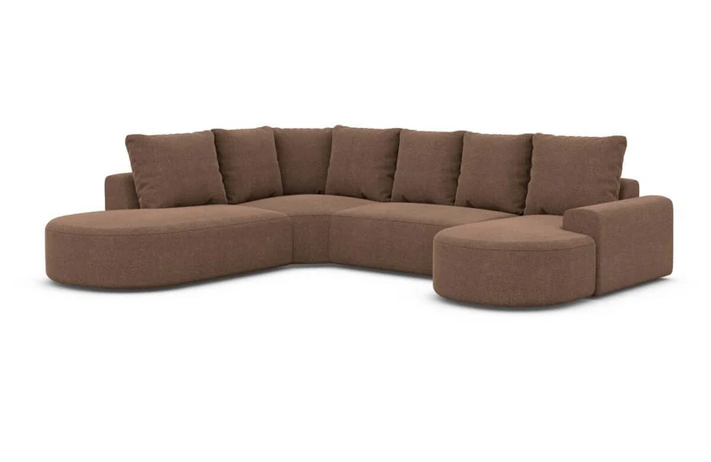 Wohnlandschaft Gomera Lounge U-Form aus Stoff