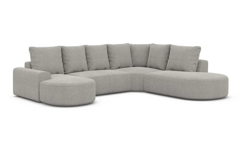 Wohnlandschaft Gomera Lounge U-Form aus Stoff