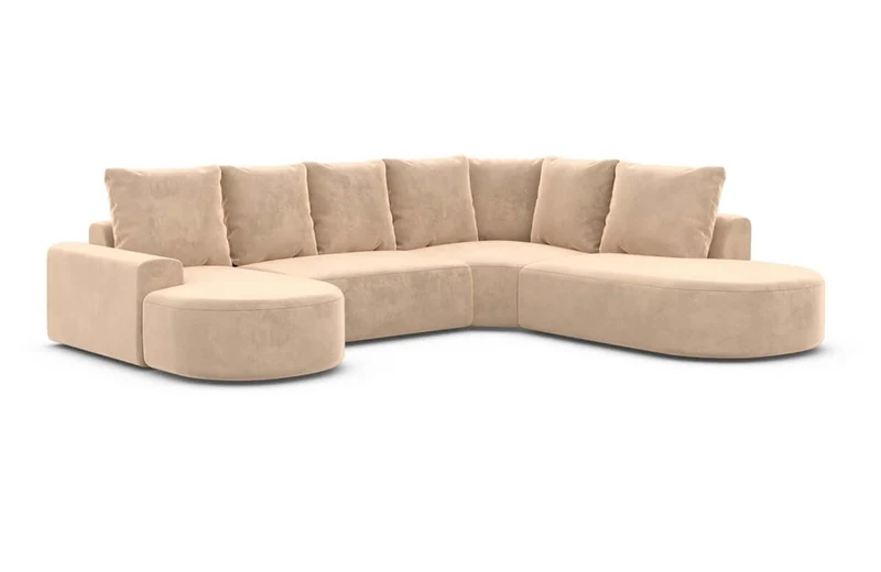 Wohnlandschaft Gomera Lounge U-Form aus Stoff