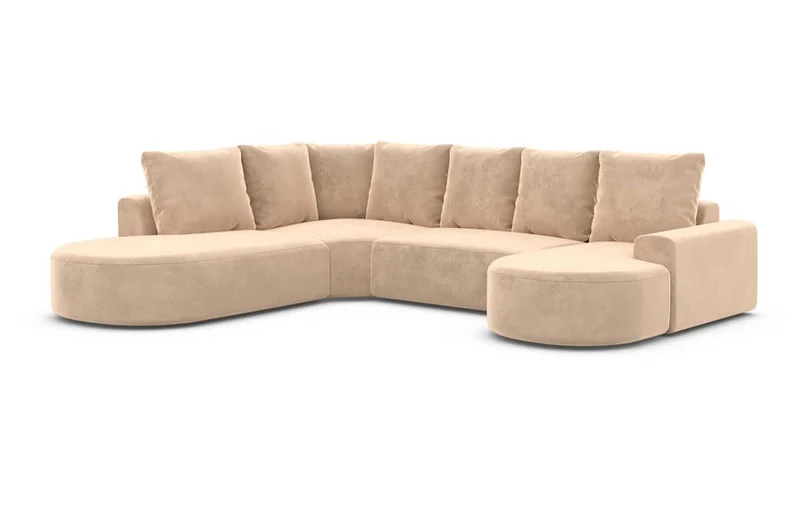 Wohnlandschaft Gomera Lounge U-Form aus Stoff